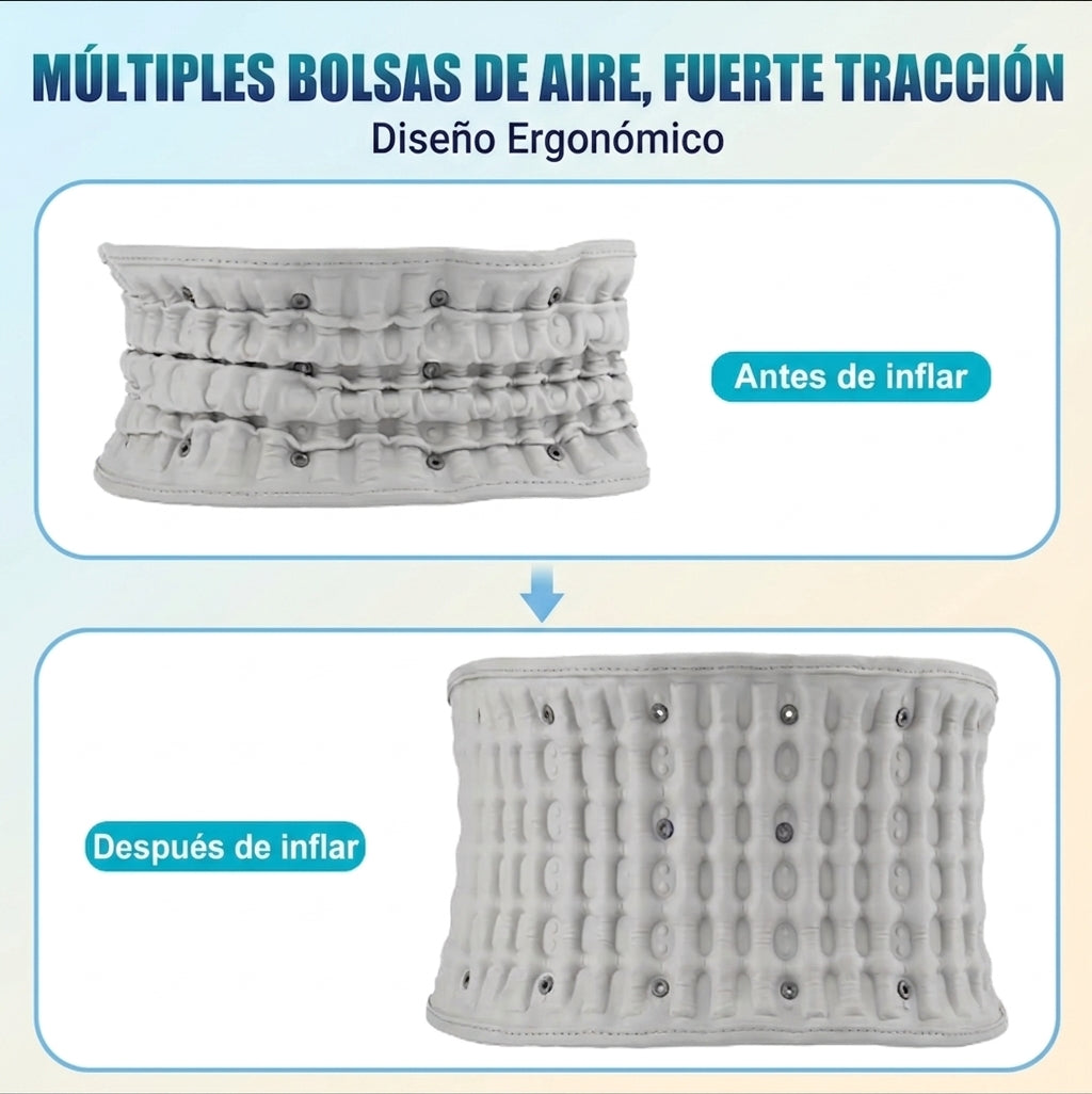 Diseño ergonómico y ajustable del cinturón lumbar Akira LumbarFlex